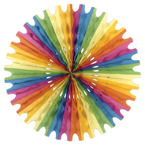Beistle Multi-Color Art-Tissue Fan - General Occasion | Party Supply