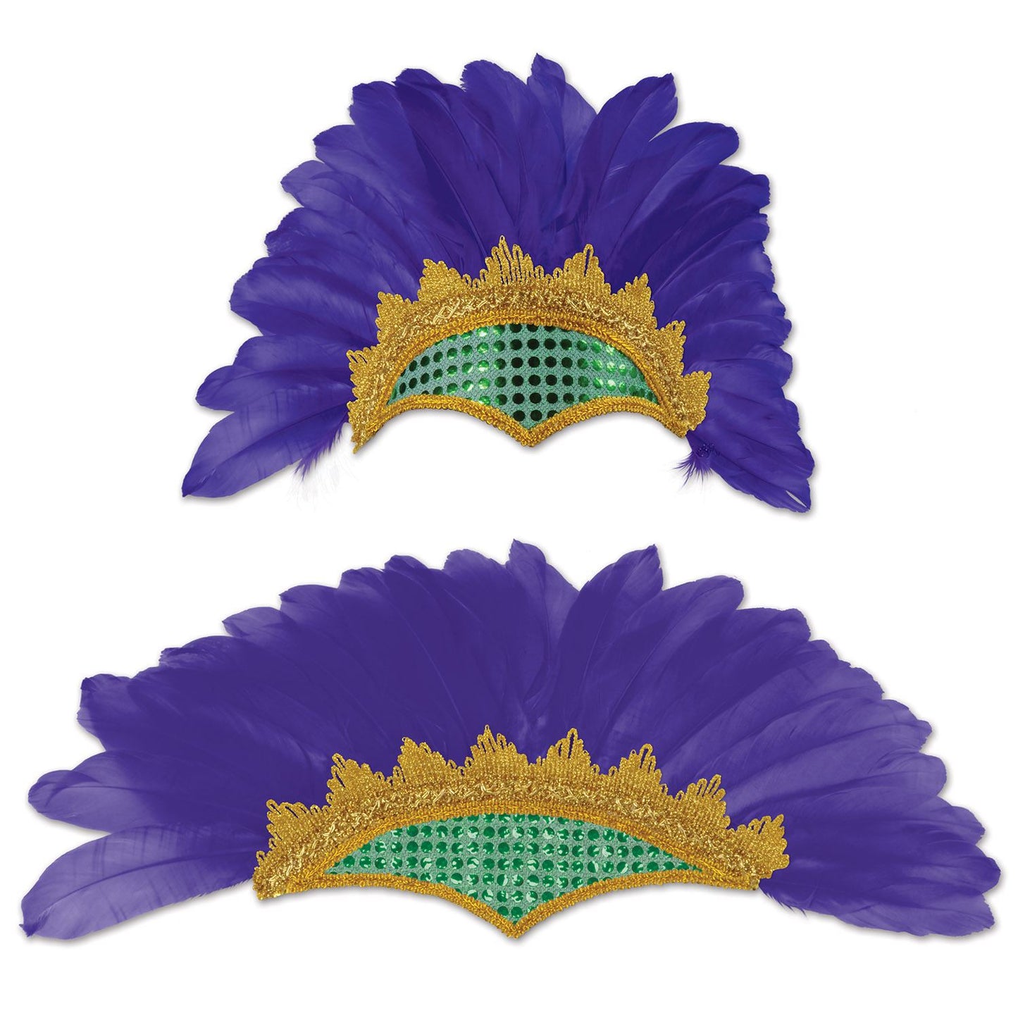 Beistle Feathered Showgirl Headpiece - Mardi Gras | Party Supply | Decoration