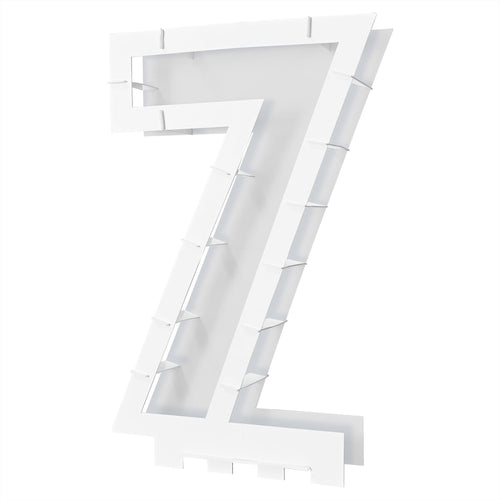 Balloon Mosaic Number 7 Frame