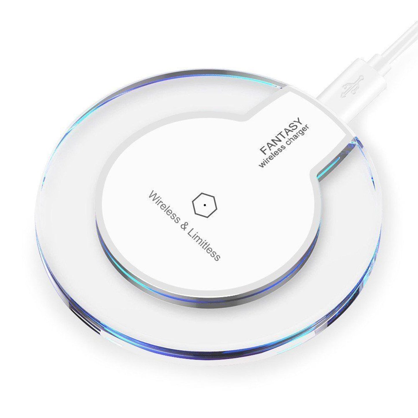 Mini Qi-Wireless Charging Pad Cellphone & Accessories Mobile Power Supply 0849
