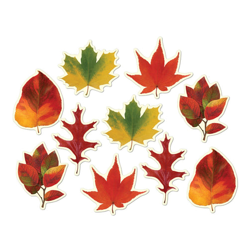 Beistle Mini Leaf Cutouts - Thanksgiving/Fall | Party Supply | Decoration