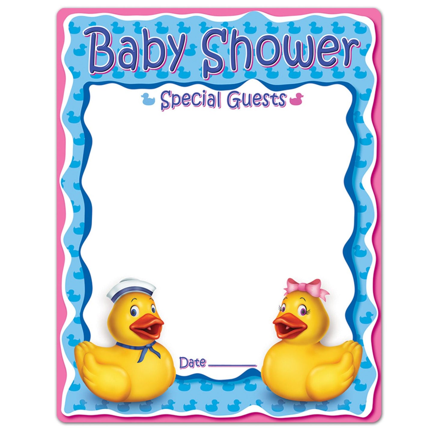 Beistle Just Duckie Partygraph - Baby Shower | Party Supply | Decoration