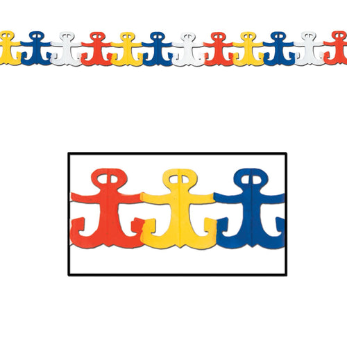 Beistle Anchor Garland - Nautical | Party Supply | Decoration