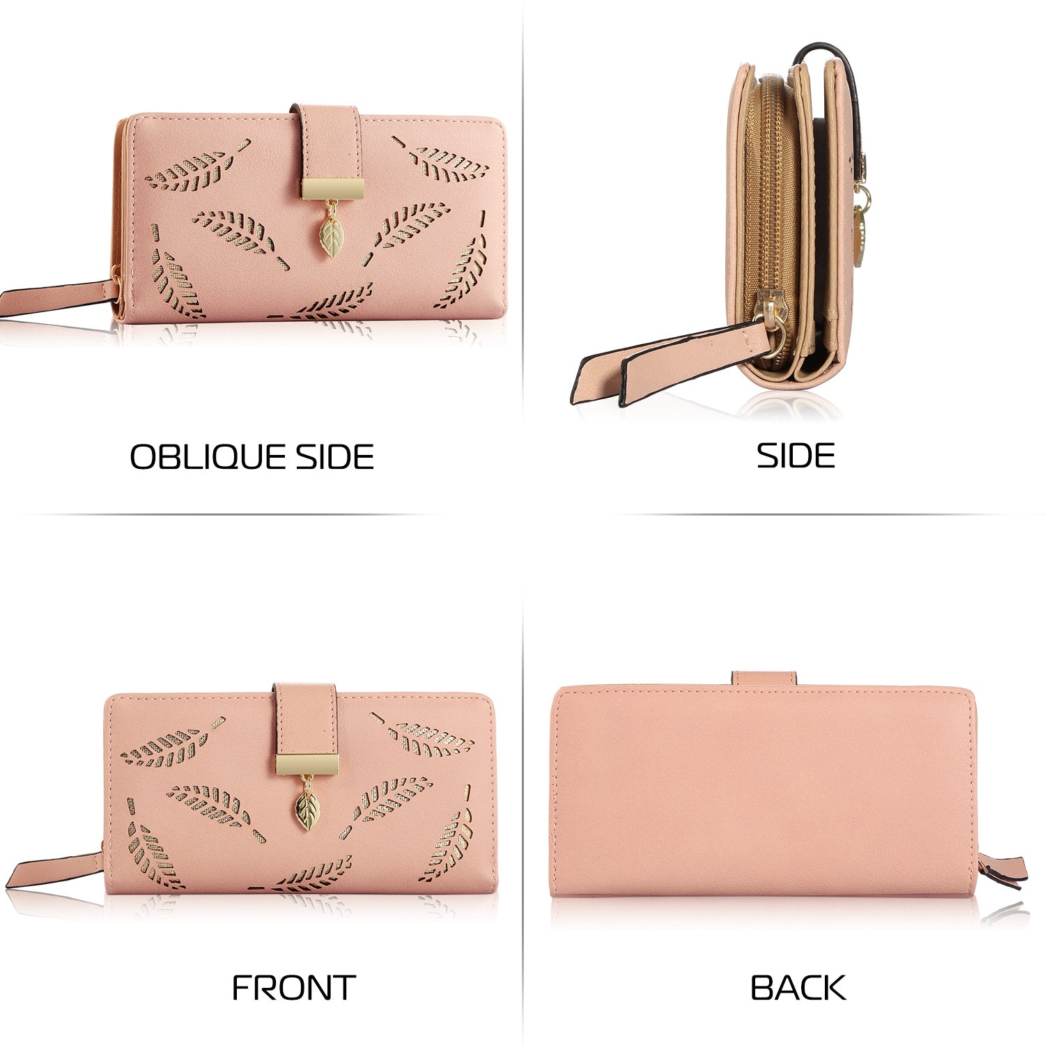 Women Wallet PU Leather Lady Long Purse Phone Clutch Case Credit Card Holder 11