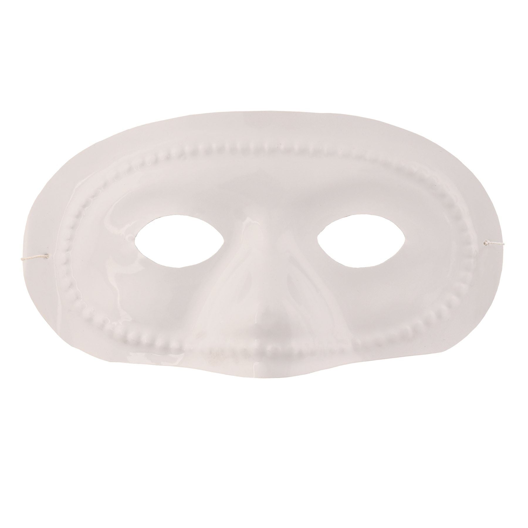 Beistle White Half Mask - General Occasion | Party Supply | Decoration