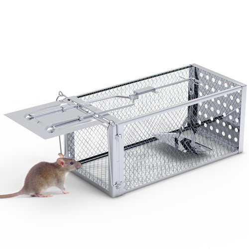 Single Door Rat Trap Cage Humane Rodent Trap Mouse Trap Indoor Outdoor for