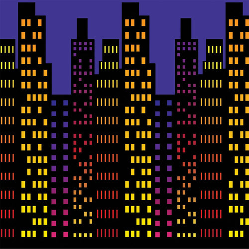 Beistle Cityscape Backdrop - Awards Night | Party Supply | Decoration