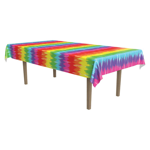 Beistle Tie-Dyed Tablecover - 60's | Party Supply | Decoration