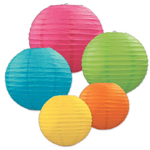 Beistle Colorful Paper Lantern Assortment - General Occasion | Party Supply