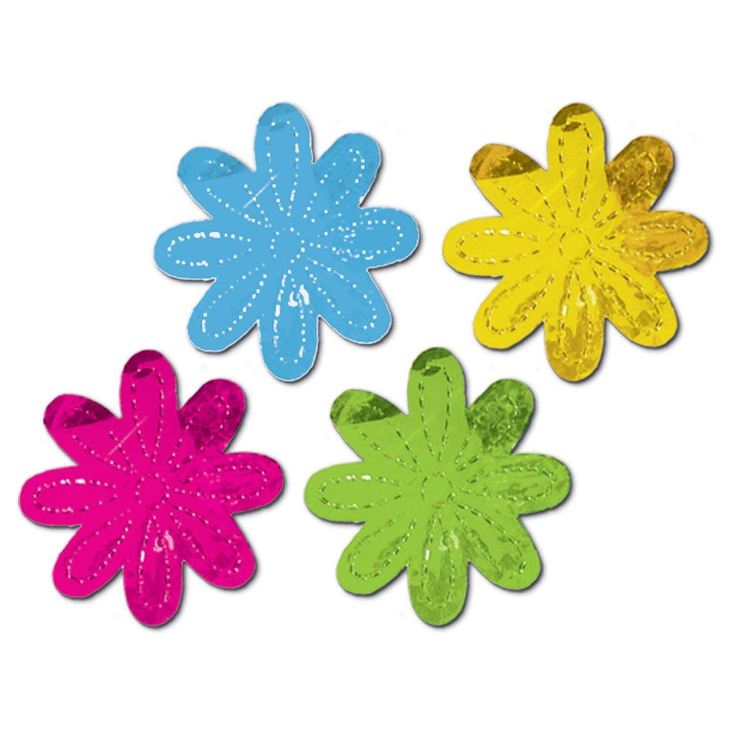 Beistle Metallic Flower Silhouettes - Spring/Summer | Party Supply