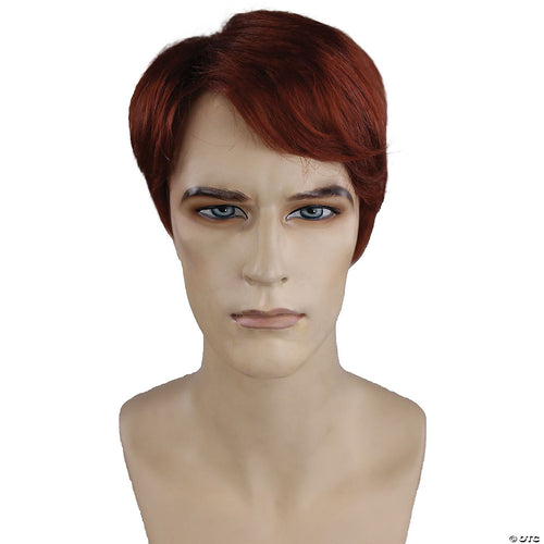 Mens Side-Part Wig | Red