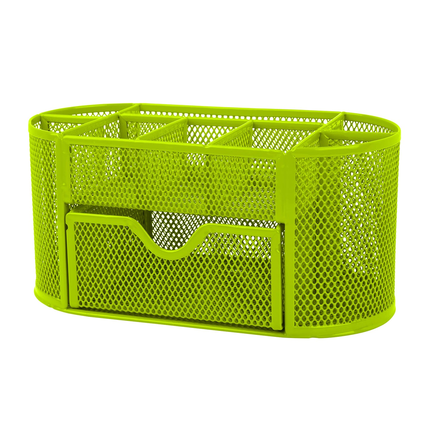 Metal Mesh Pencil Holders Desk Organizer w/9 Compartment Pen Holder Storage 1531