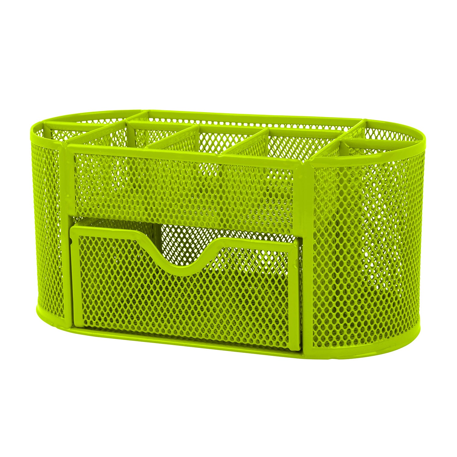 Metal Mesh Pencil Holders Desk Organizer w/9 Compartment Pen Holder Storage 1531