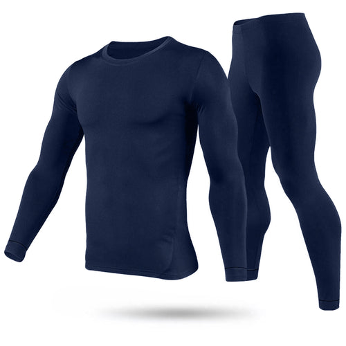 Men Thermal Underwear Set Long Johns Pants Long Sleeve Soft Underwear Kit Top