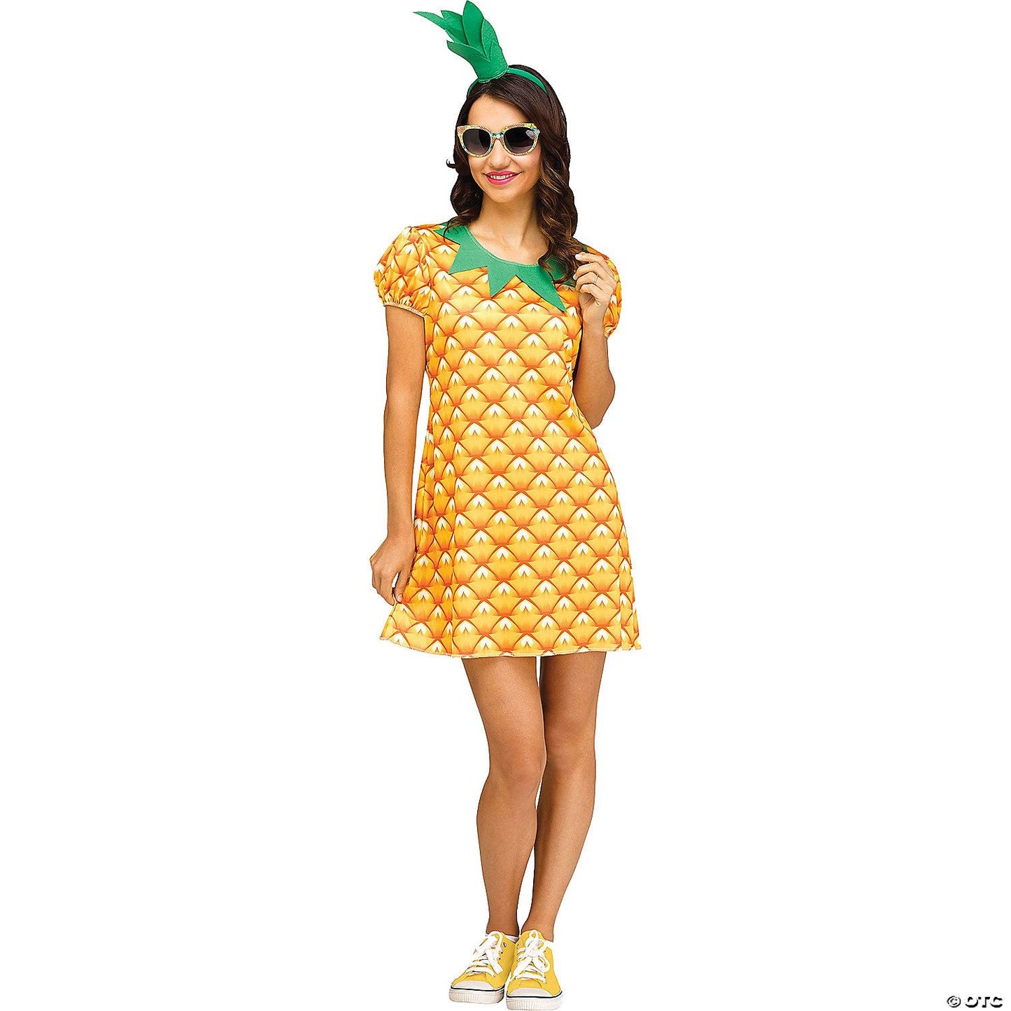 Mens | Adult Pineapple Cutie Costume Sm/Md 2-8 | Yellow