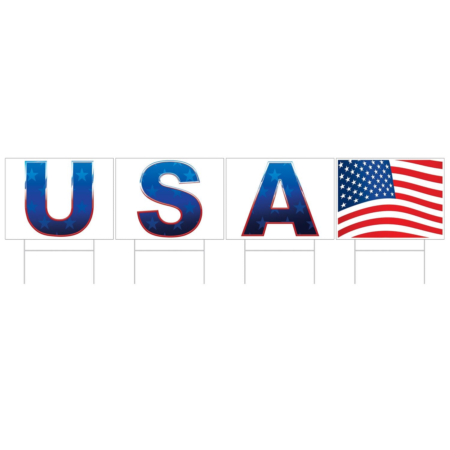 Beistle Plastic USA Yard Sign - Patriotic | Party Supply | Decoration