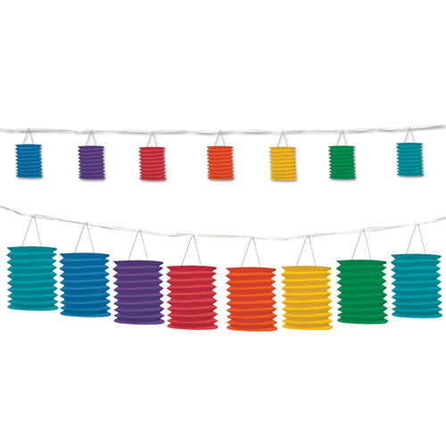 Beistle Rainbow Lantern Garland | Party Supply | Decoration
