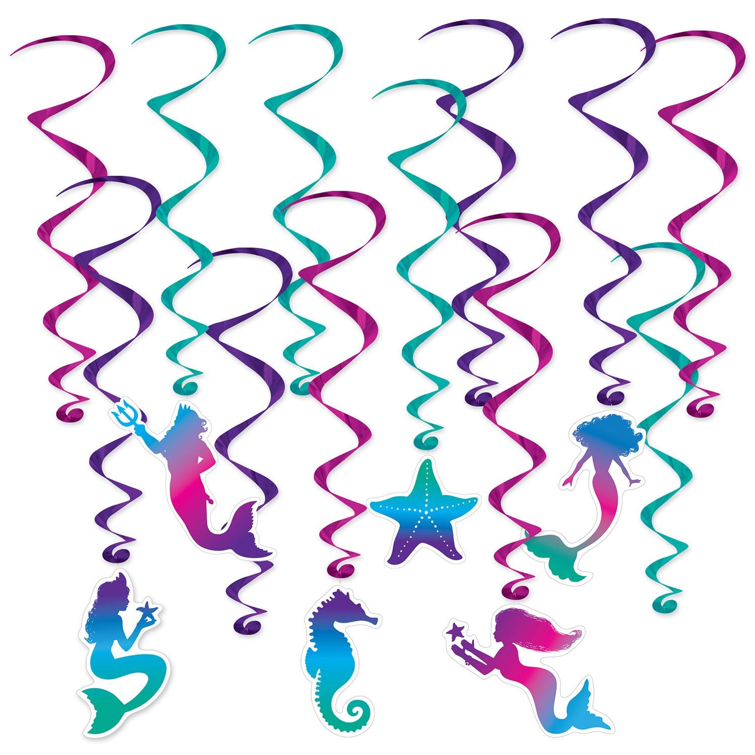 Beistle Mermaid Whirls | Party Supply | Decoration