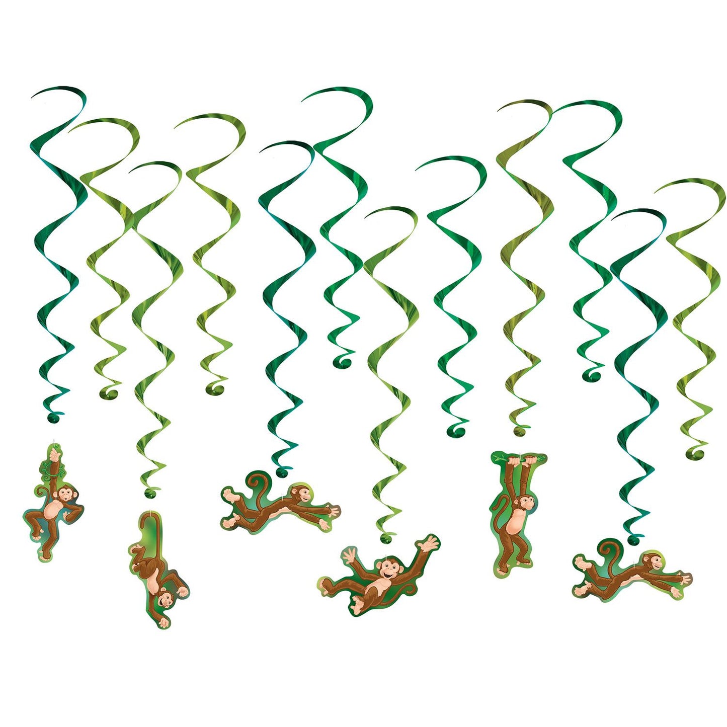Beistle Monkey Whirls - Jungle | Party Supply | Decoration