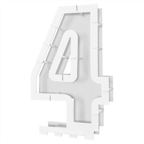 Balloon Mosaic Number 4 Frame