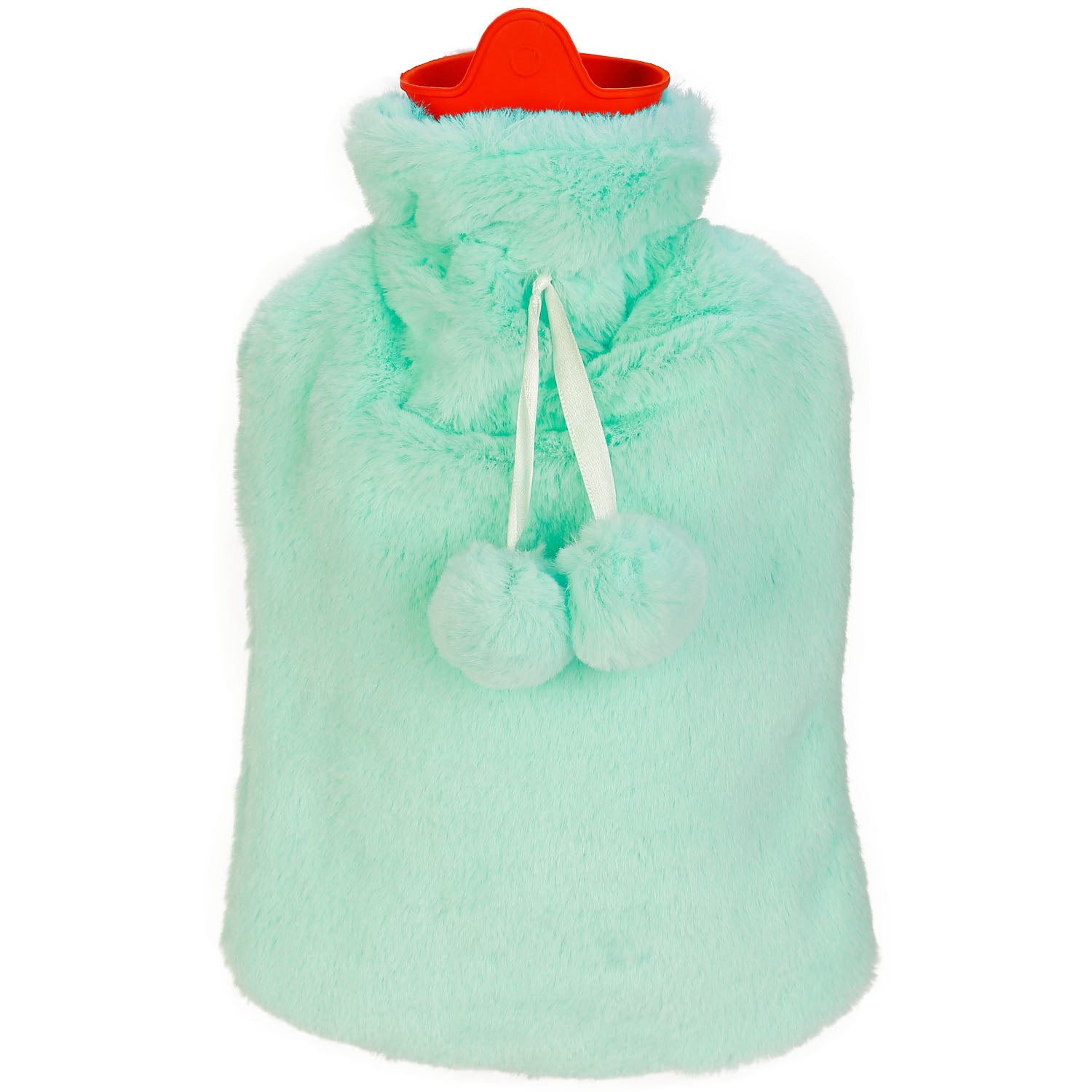 2L Hot Water Bottle w/ Plush Cover Classic Natural Rubber Hot Water Bag Fee 5984