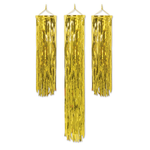 Beistle Mini FR Gleam 'N Columns - Gold - General Occasion | Party Supply