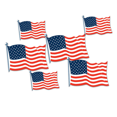 Beistle American Flag Cutouts - Patriotic | Party Supply | Decoration