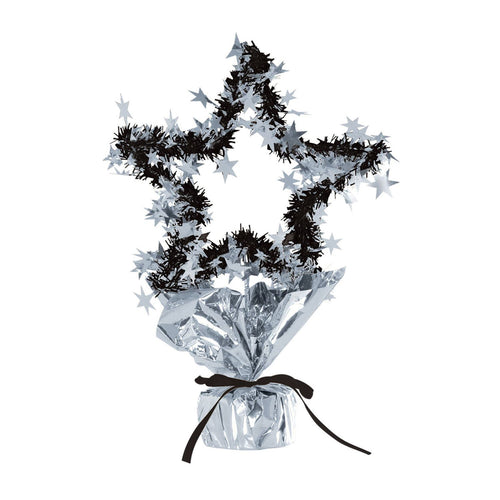 Beistle Silver Star Gleam N Shape Centerpiece - New Years | Party Supply
