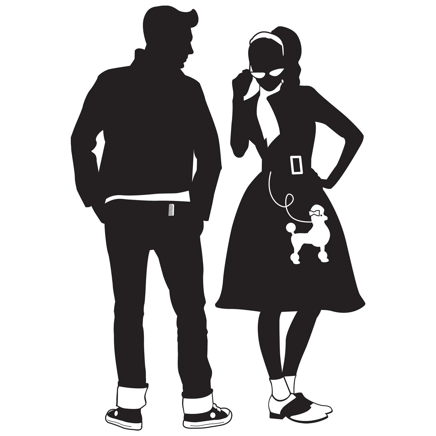 Beistle 50's Silhouettes - 50's/Rock & Roll | Party Supply | Decoration