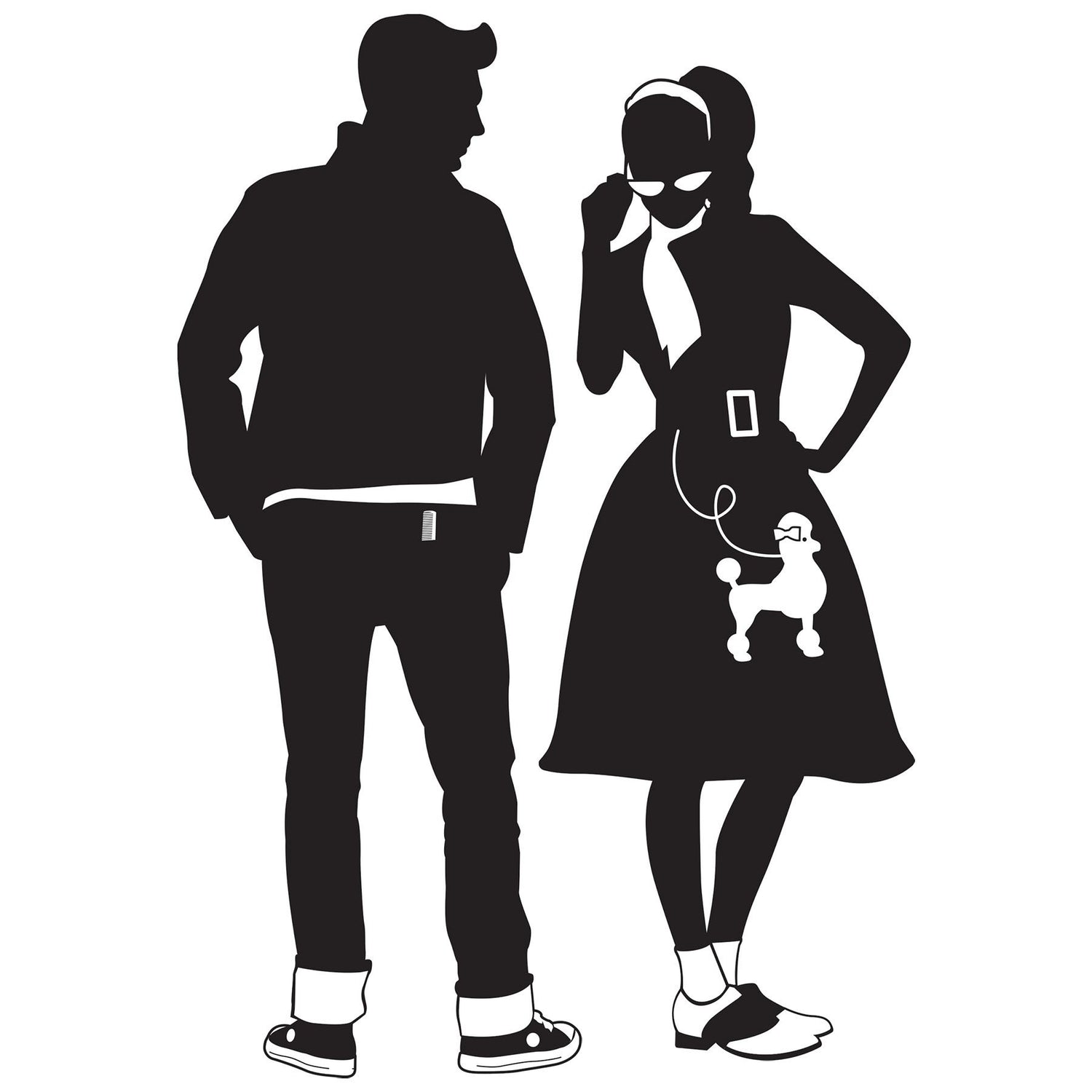 Beistle 50's Silhouettes - 50's/Rock & Roll | Party Supply | Decoration