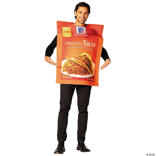 Unisex | Adults McCormick Taco Seasoning Packet Costume