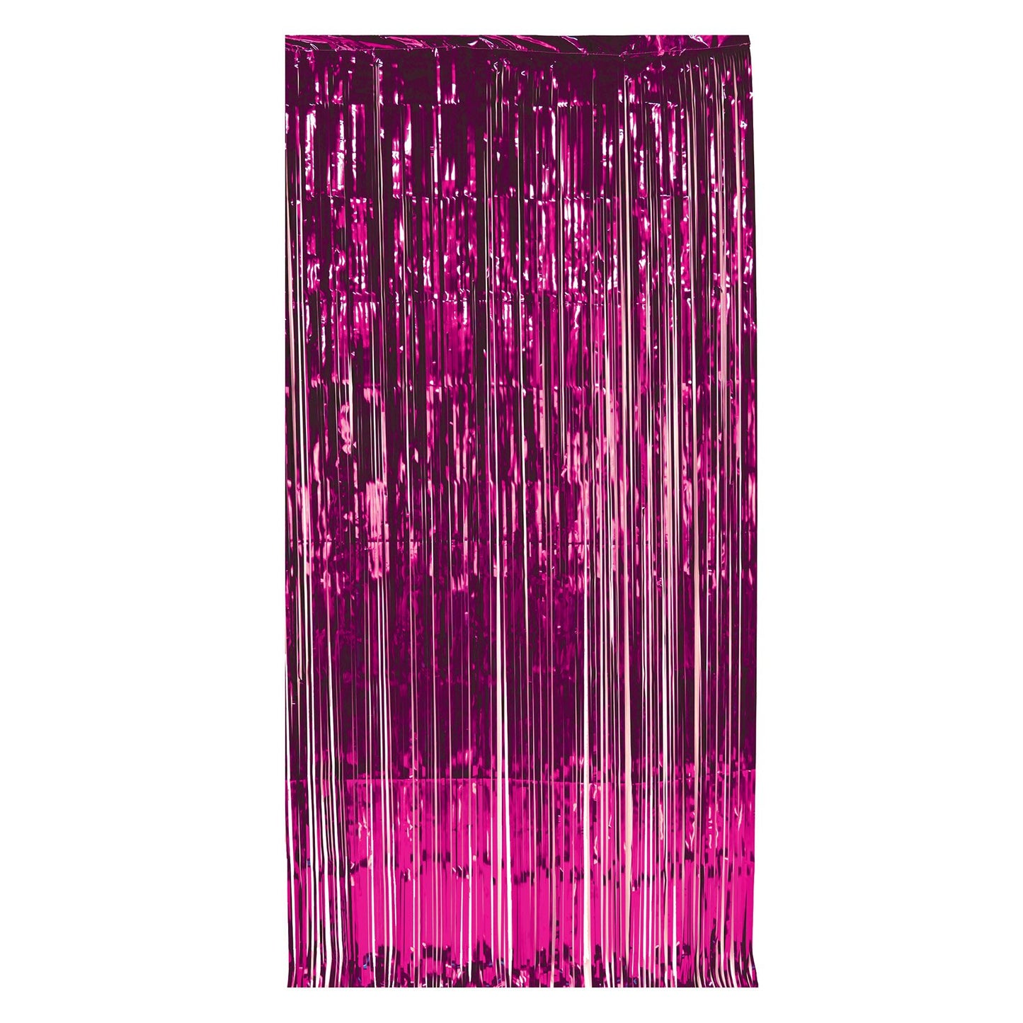 Beistle Cerise 1-Ply Gleam N Curtain - General Occasion | Party Supply