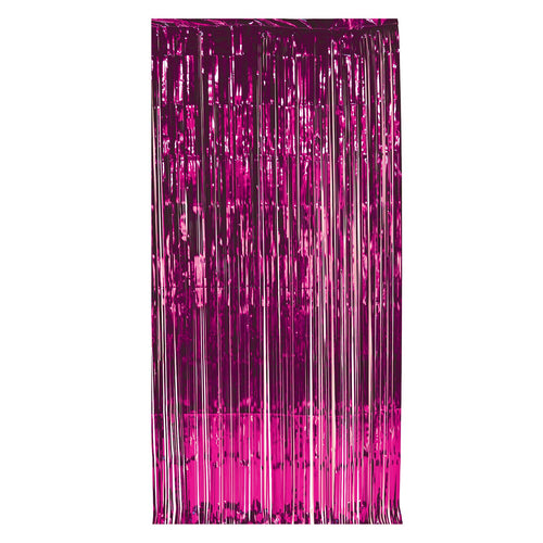 Beistle Cerise 1-Ply Gleam N Curtain - General Occasion | Party Supply