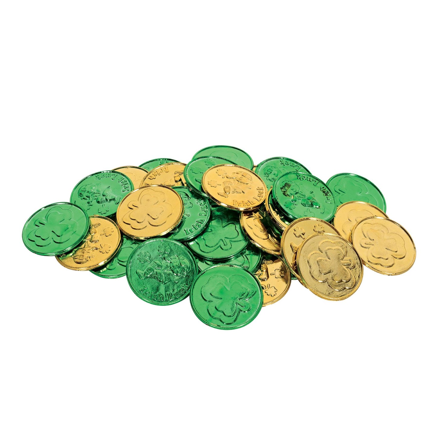 Beistle Lucky Leprechaun Plastic Coins - St. Patricks | Party Supply