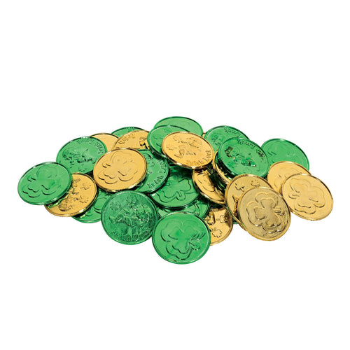 Beistle Lucky Leprechaun Plastic Coins - St. Patricks | Party Supply