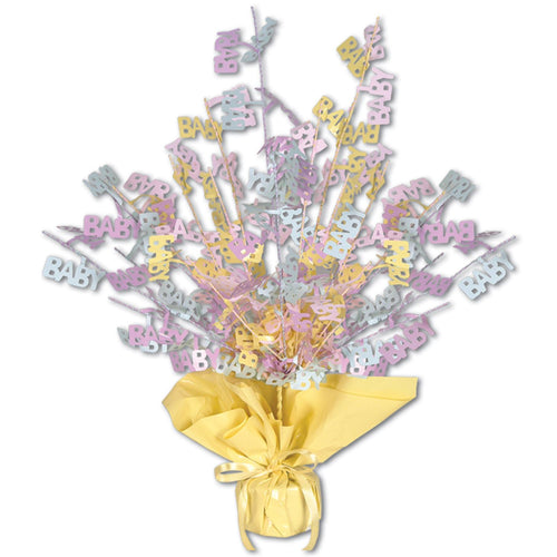 Beistle Baby Shower Gleam 'N Burst Centerpiece | Party Supply | Decoration