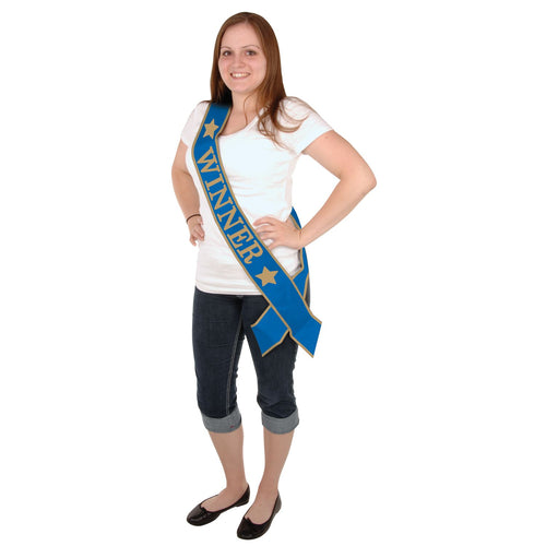 Beistle Winner Satin Sash - Sports | Party Supply | Decoration