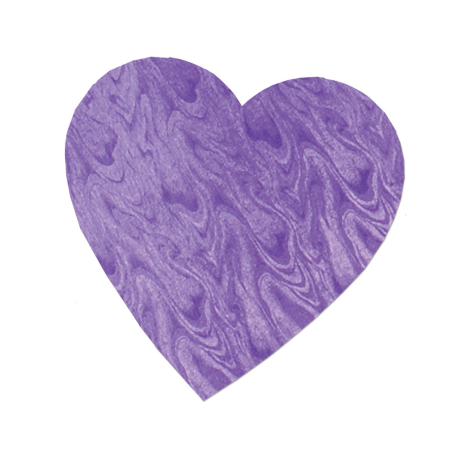 Beistle Purple Embossed Foil Heart Cutout - Valentines | Party Supply