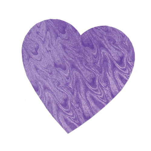 Beistle Purple Embossed Foil Heart Cutout - Valentines | Party Supply