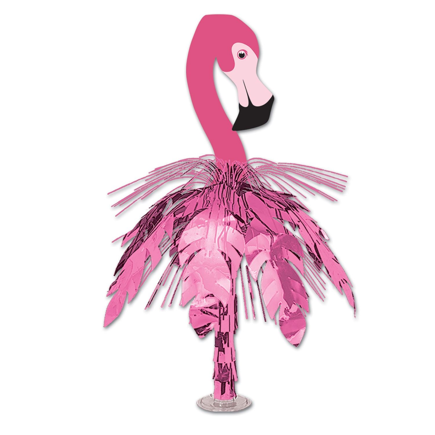 Beistle Pink Flamingo Cascade Centerpiece - Luau | Party Supply | Decoration