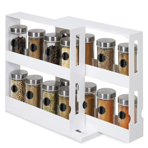 Swivel Cabinet Organizer Revolving Kitchen Rack Spice Organizer for Cabinet