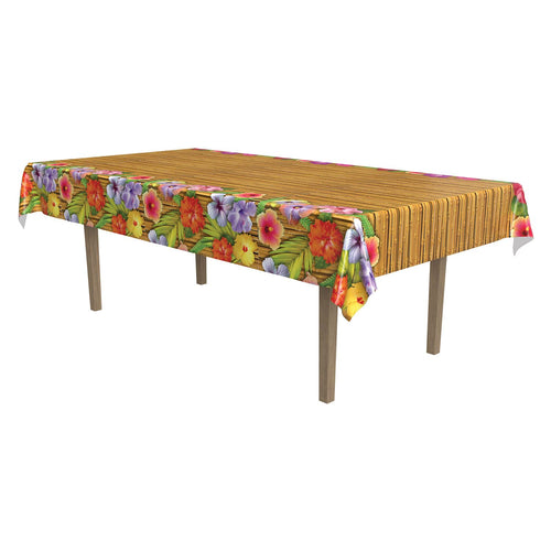 Beistle Hibiscus Tablecover - Luau | Party Supply | Decoration
