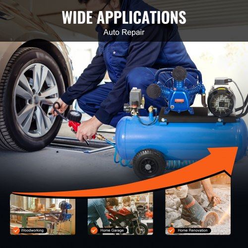 Air Compressor Pump Head 10HP 17.5CFM @ 90PSI 3-Cylinder Piston Pump Head