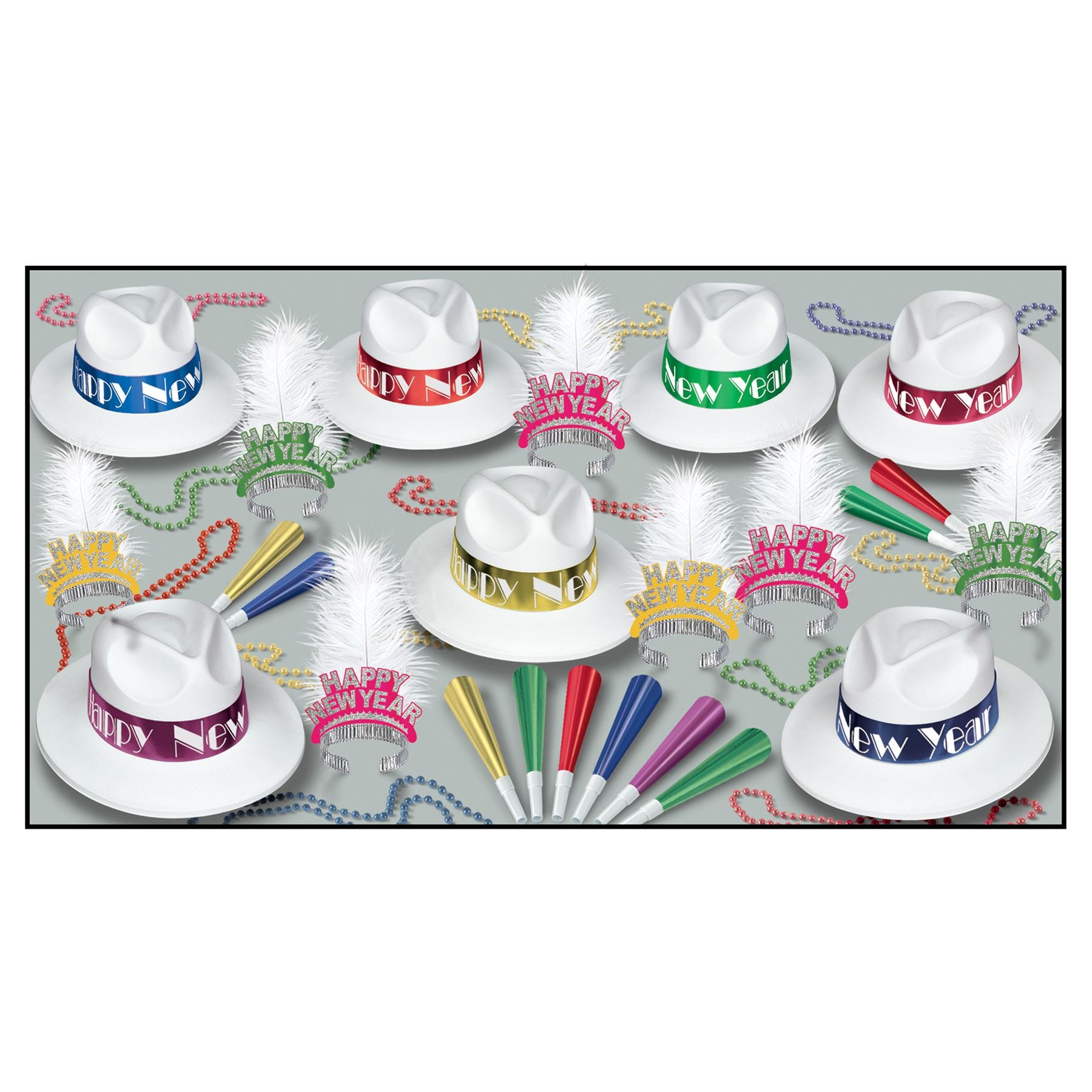 Beistle Caribbean Swing Asst for 50 - New Years | Party Supply | Decoration