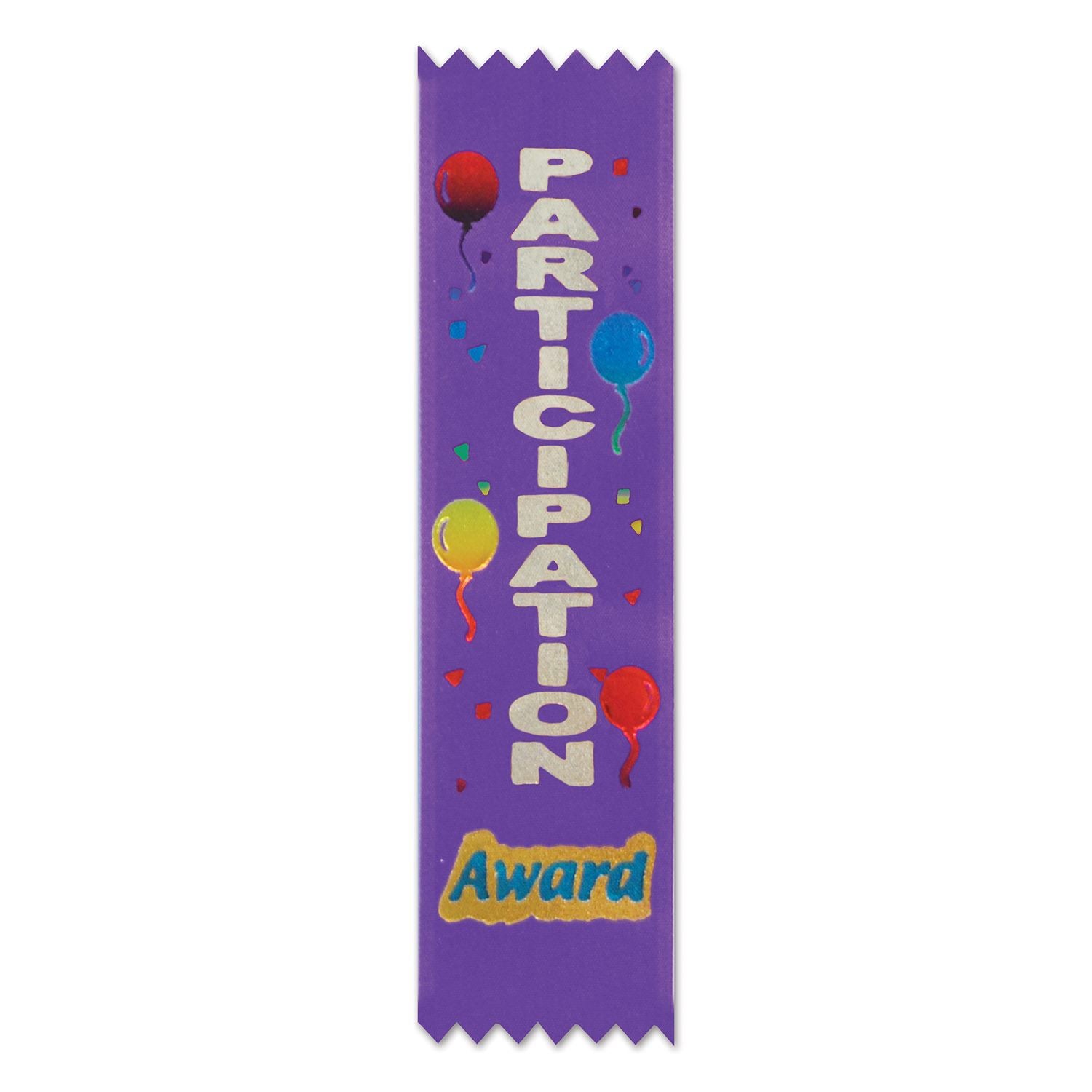 Beistle Participation Award Ribbons - Sports | Party Supply | Decoration