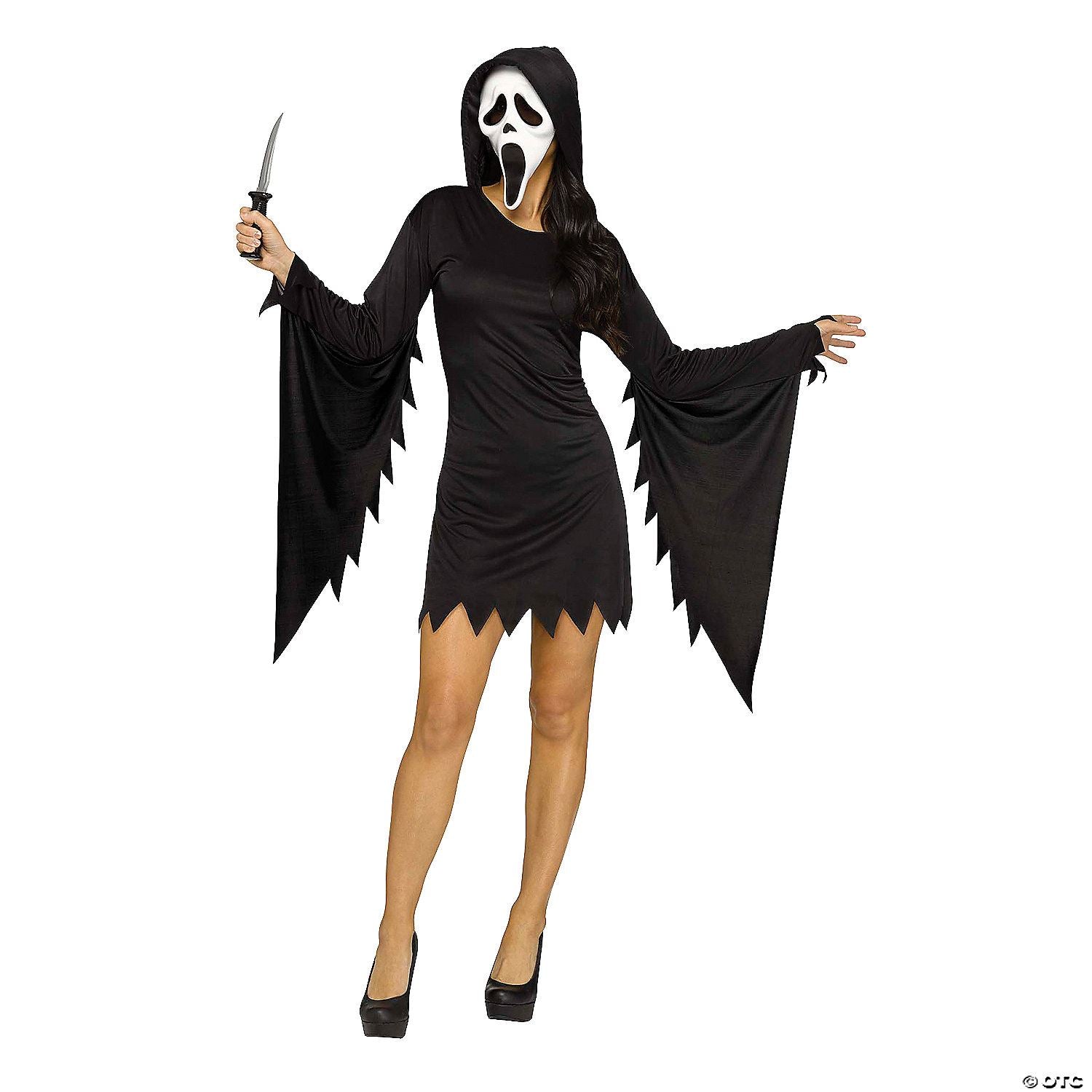 Adults Ghost Face Glamour Costume - Small/Medium | Halloween Decoration