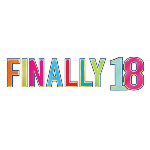 Foil Finally 18 Streamer