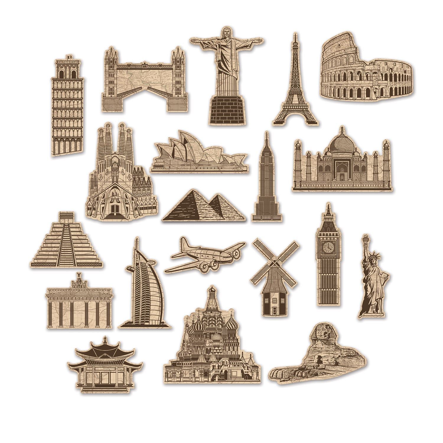 Beistle Around The World Cutouts | Party Supply | Decoration