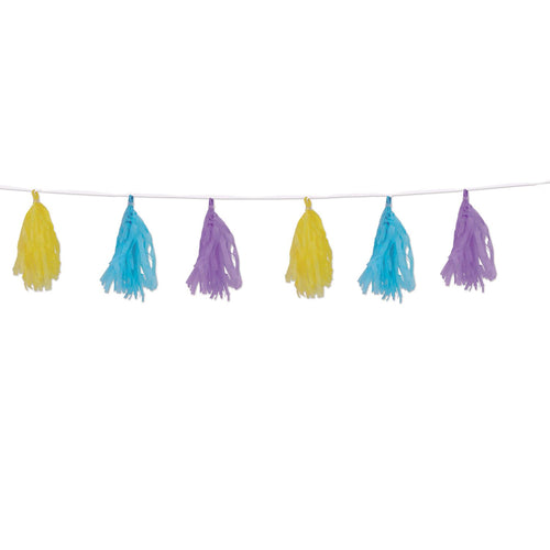Beistle Tissue Tassel Garland - Easter | Party Supply | Decoration