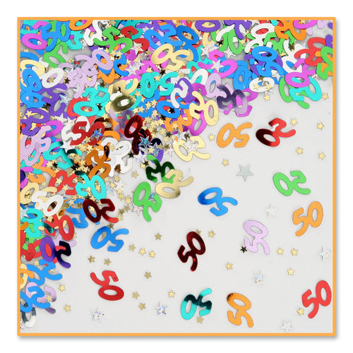 Beistle 50th Birthday Confetti - Birthday-Age Specific | Party Supply